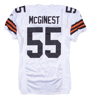 2007 Willie McGinest Game Used Cleveland Browns Road Jersey 